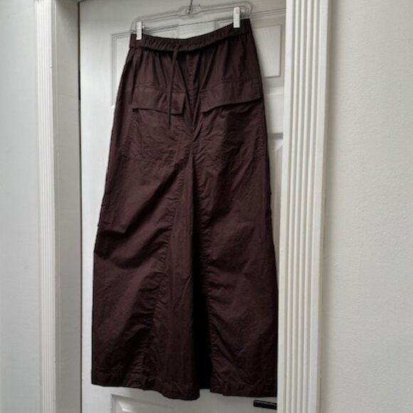 TIBI Godet Dark Brown Cotton Skirt, Size 0 (fits sizes 2-4) - Picture 4 of 6